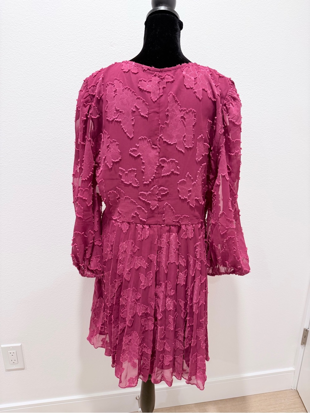 ASOS Fuchsia Textured Button-Front Dress - Picture 9 of 11